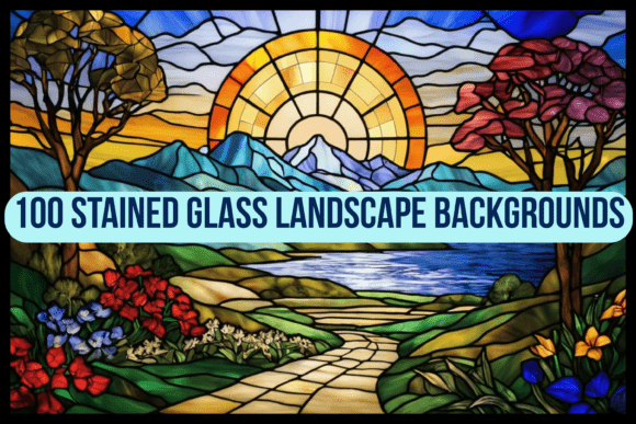 100 Stained Glass Landscape Backgrounds: A Practical Guide for Creators