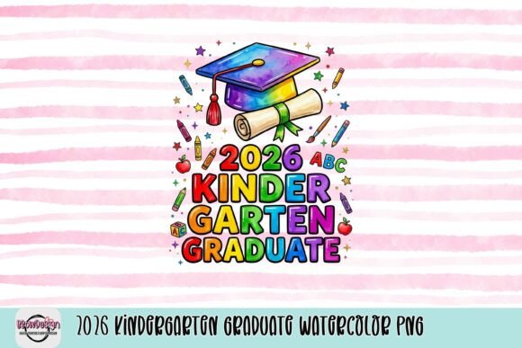 2026 Kindergarten Graduate Watercolor PNG: A Strategic Asset for Creative Professionals