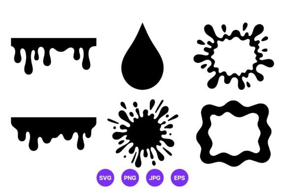 Black Paint Drip and Splatter Vector Set: A Versatile Creative Tool for Modern Design Professionals