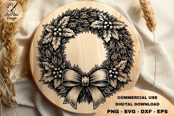 Christmas Wreath Bow SVG: A Versatile Holiday Design