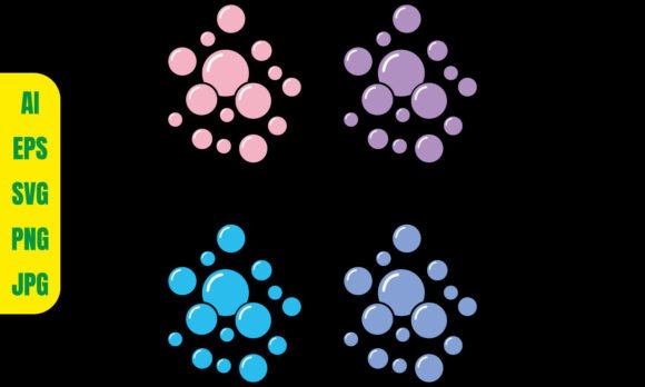 Clusters of Soap Bubbles Vector: A Versatile Design Asset for Creative Projects