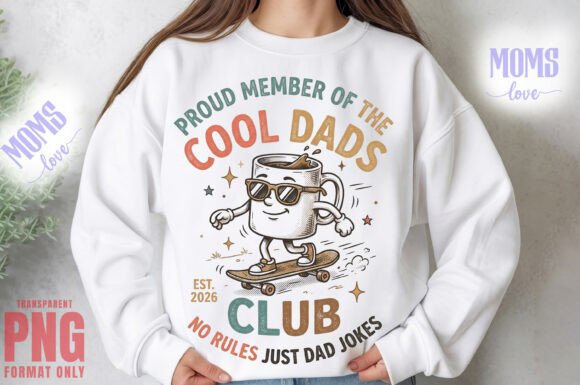 Cool Dads Club PNG: A Design Evaluation for Fatherhood Apparel