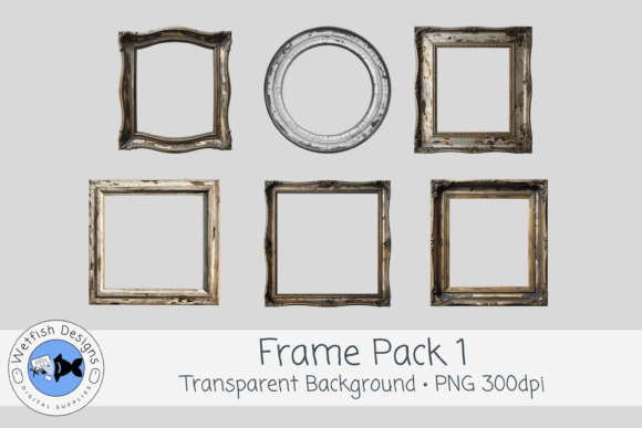 Elevate Your Designs with PNG Clipart Frame Pack 1