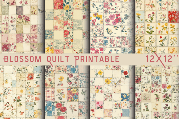 Evaluating the Blossom Quilt Printable Sheet for Vintage Craft Projects