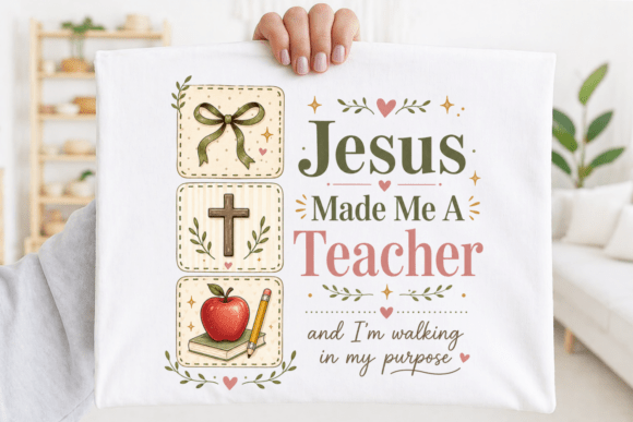 Jesus Made Me a Teacher Christian PNG: A Visual Declaration of Faith and Purpose