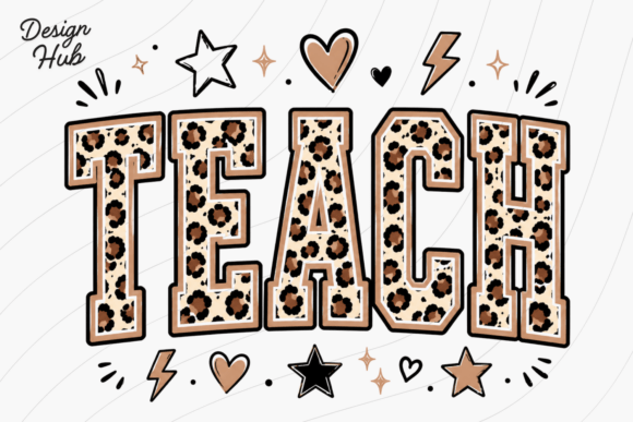 Leopard Teach Shirt PNG: A Workflow for Stylish Teacher Apparel