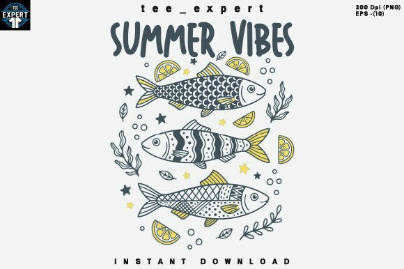 Ocean Fish Summer Vibes T-shirt Design: A Guide to Quality Coastal Apparel