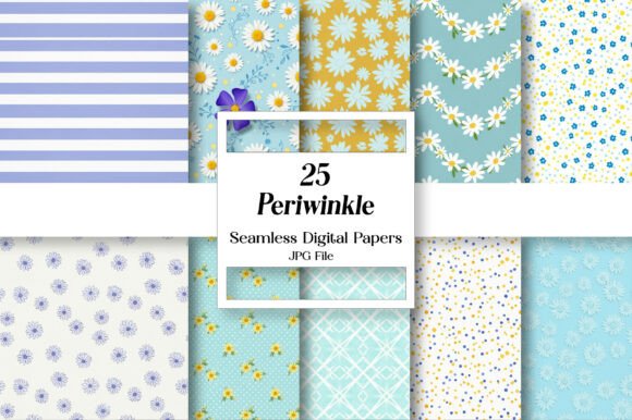 Periwinkle Daisies Digital Paper: A Guide to Soft Floral Elegance