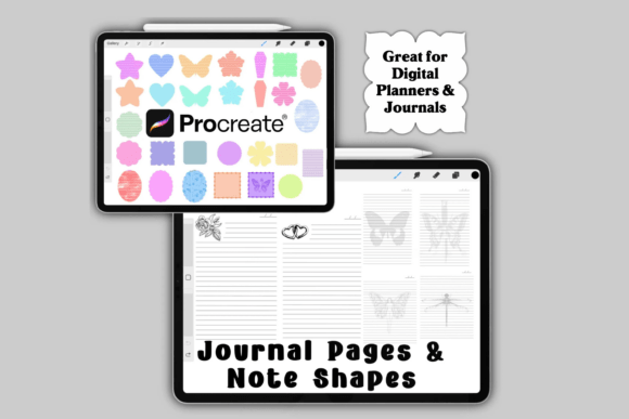 Procreate Journal Brushes Note Shapes Kit