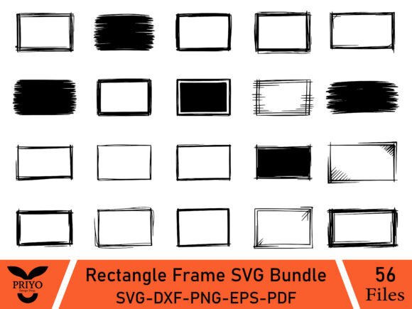 Rectangle Frame SVG Bundle: Creative Design Made Effortless