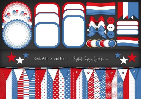 Red White and Blue Element Kit: A Practical Resource for Creative Professionals