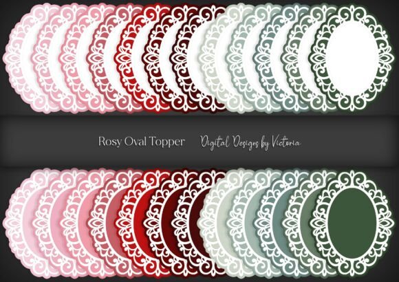 Rosy Oval Topper: A Versatile Design Essential