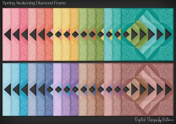 Spring Awakening Diamond Frame: A Fresh Take on Modern Typography