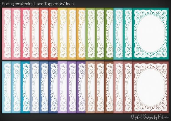 Spring Awakening Lace Topper 5x7 Inch: A Versatile Choice for Digital Crafters