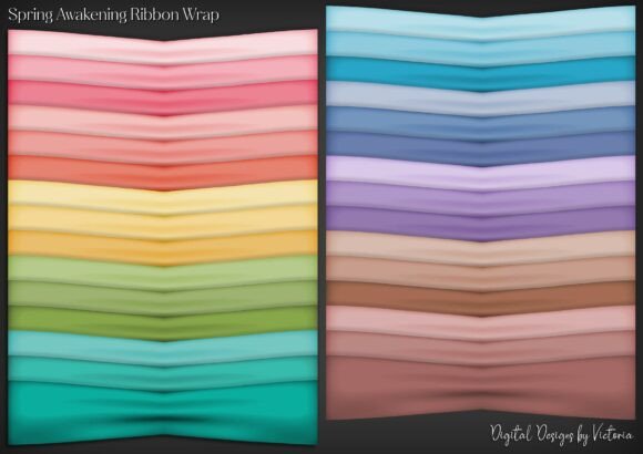 Spring Awakening Ribbon Wrap PNG Collection