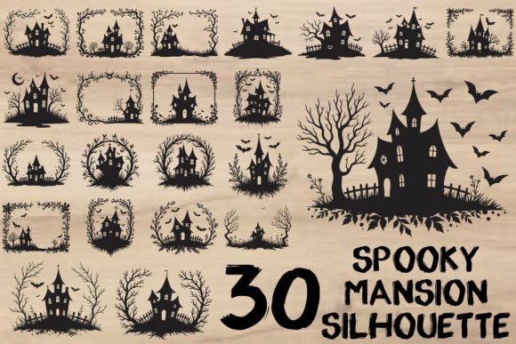 Unleaving Creativity: The Rise of Spooky Mansion Silhouette in Halloween Crafting