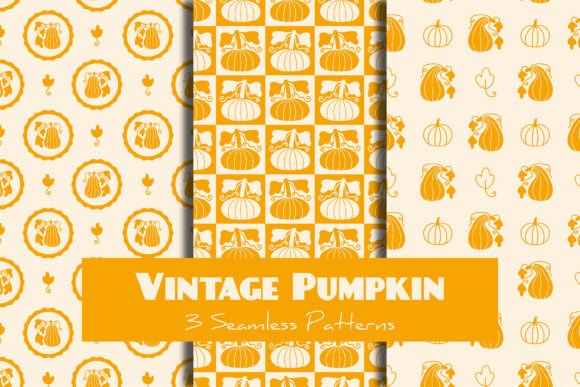 Vintage Pumpkin Seamless Patterns: A Timeless Autumn Aesthetic