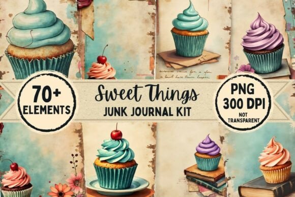 Vintage Sweet Things Junk Journal Kit
