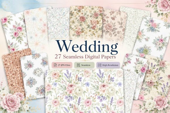 Wedding Seamless Digital Pattern Guide